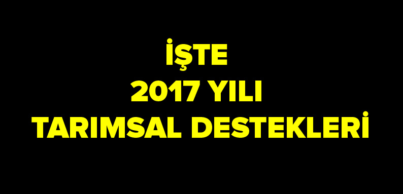 Türkiye Milli Tarım Destekleme Modeli Kapsamında Desteklenen Tarım Ürünleri